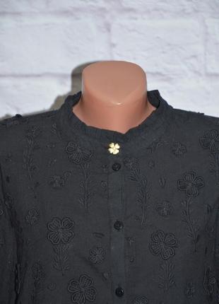 Блуза свободного кроя с объемной вышивкой "fabienne chapot"4 фото