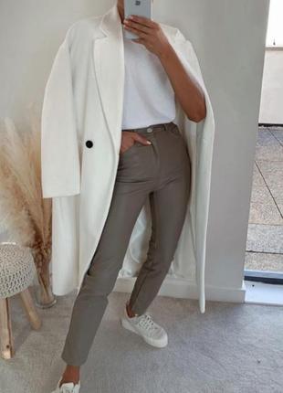 Вузькі укорочені штани massimo dutti середньої посадки розмір 40 (5059730830)