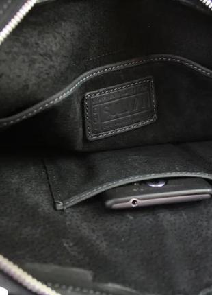Женская кожаная сумка для документов а4 большая из натуральной кожи на плечо с ручками черная6 фото