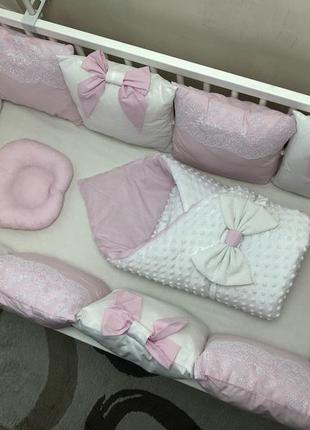 Комплект постільної білизни baby comfort грація рожевий