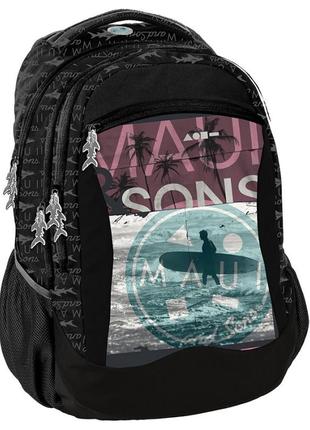 Молодежный городской рюкзак 25l paso maui and sons черный