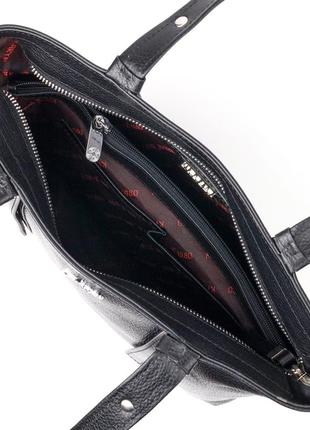 Класична жіноча сумка-шопер karya 20896 чорний4 фото