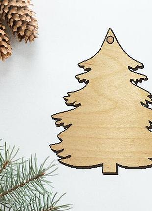 Заготовка з фанери ялинка 10 см