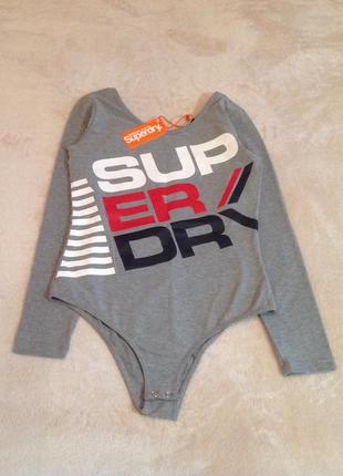 Боді з довгим рукавом новий superdry р. м4 фото