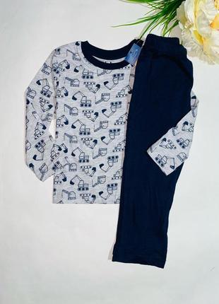 Котонова піжама для хлопця. // бренд: lupilu //розмір: 86/92
