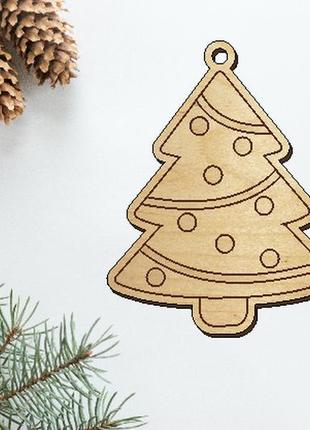 Заготівля з фанери ялинка 2 - 10 см