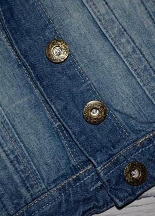 11 - 12 лет 152 см обалденная фирменная жилетка жилет джинсовая жилетка4 фото