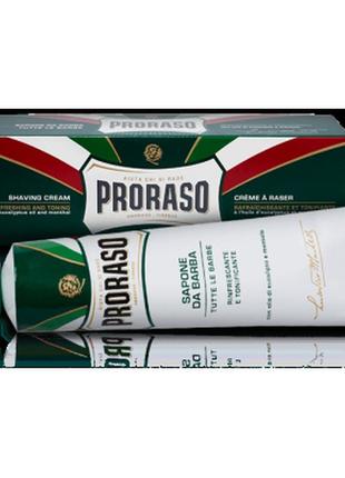 Крем для гоління proraso green евкаліпт і ментол (свіжість, властивість) 150 мл1 фото