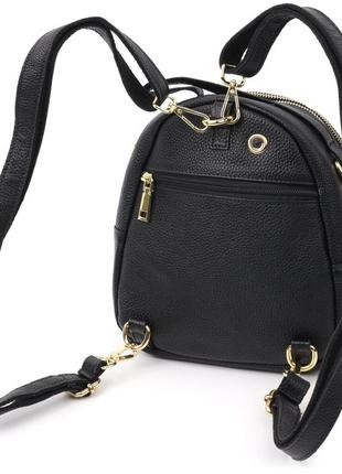 Рюкзак женский кожаный vintage 20690 черный2 фото