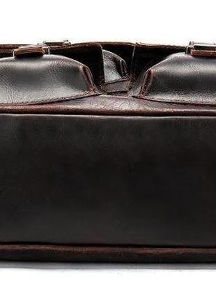 Рюкзак дорожній vintage 14711 шкіряний темно-коричневий2 фото
