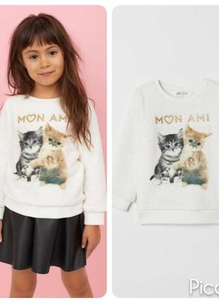 Cвитшот h&m с принтом, р.110/116
