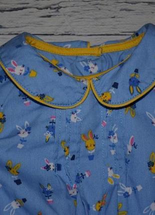 12 - 18 месяцев 86 см обалденное фирменное нарядное очень пышное платье сарафан зайчики4 фото