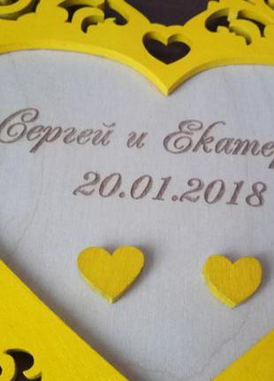 Подушка ажурна жовта
