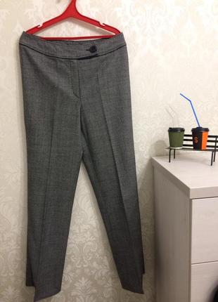 Шерстяные брюки со стрелками деловой стиль6 фото
