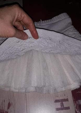 Стильная вязаная юбка baby gap на 1.5-3 года3 фото