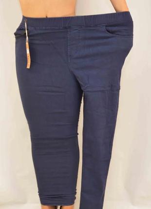 Жіночі джинси лосини джегінси на невеликому флісі великі розміри7 фото