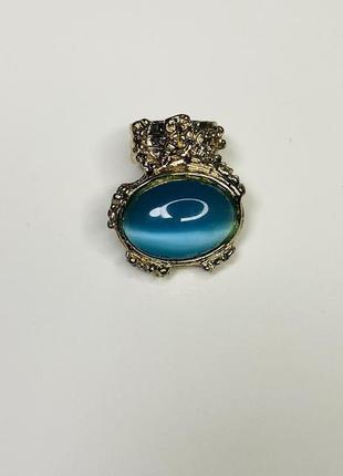 Шикарное кольцо кошачий глаз