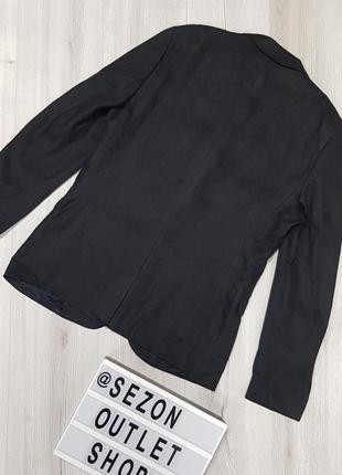 Тнмно-серый пиджак из смессового льна 50 размер4 фото
