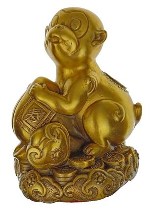 Статуэтка обезьяна восточный гороскоп год обезьяны 13х10х10 см бронза (c4763)