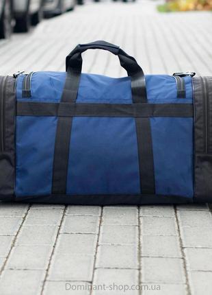 Вместительная спортивная дорожная сумка мужская p-60 biz синяя для тренировок и путешествий прочная на 60 л2 фото