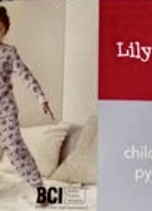 Фирменное хлопковое термобелье пижама принт русалочки 🧜‍♀️ lily&dan6 фото