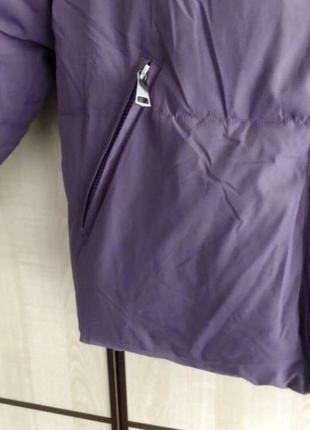 Куртка пуховик фиолетовая9 фото