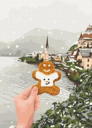 Картина по номерам "снежный хальштат" ★★★