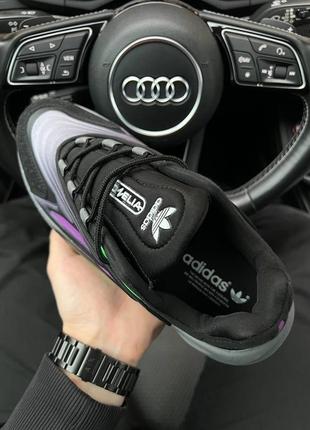 Adidas ozelia originals black purple, кроссовки адедас мужские, мужские кроссовки адидас7 фото