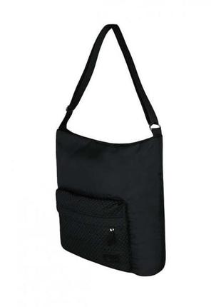 Легкая вместительная сумка а4. женская чёрная сумка через плечо. жіноча сумка3 фото