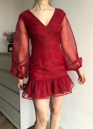 Сукня з пишними рукавами missguided8 фото