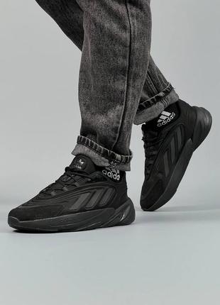 Кросівки чоловічі чорні адідас, adidas ozelia, кроссовки мужские адидас