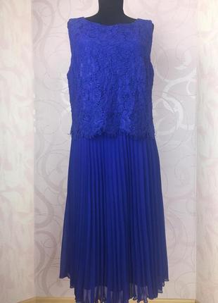 Сукня з мереживом, плаття електрик