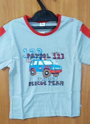 Тм. міні. футболка для хлопчика р. 98, сіра