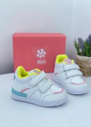 Хайтопы кроссовки для девочки белые утеплённые