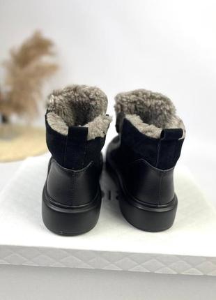 Хайтопи, кросівки зимові комбіновані10 фото