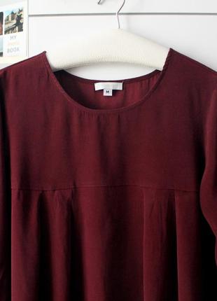 Шелковая бордовая рубашка от cadeau2 фото