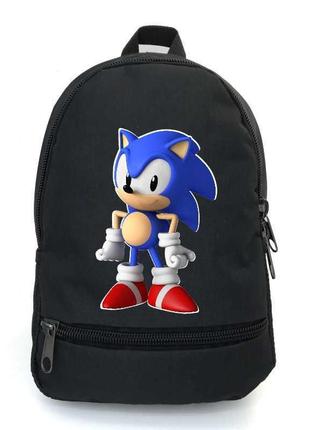 Рюкзак сонік 002 підлітків cappucino toys (snc 002-black) чорний