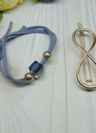 Набір 2 шт гумка для волосся дитяча фатінова fashion льодяник лоліпоп