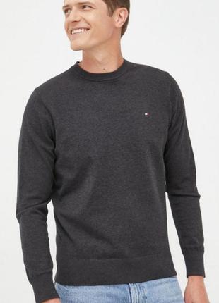 Джемпер tommy hilfiger, светр  з мериносової вовни.