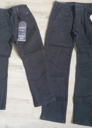 Нові сірі котонові штани для хлопчика 116, 140 р. угорщина