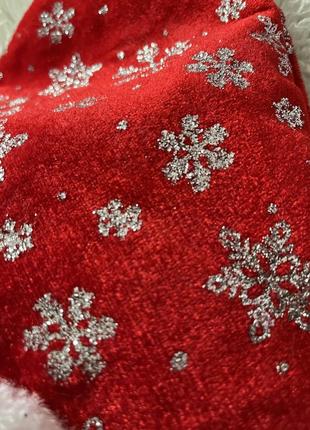 Новогодняя шапка санты деда мороза декор ❄️