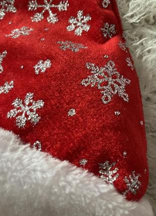 Новогодняя шапка санты деда мороза декор ❄️
