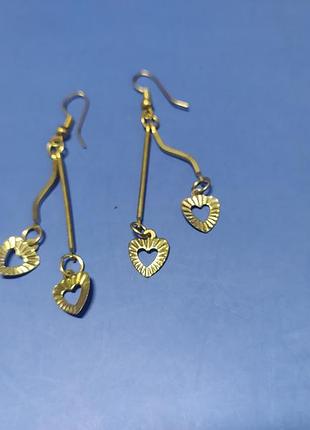 Серьги винтажные легкие