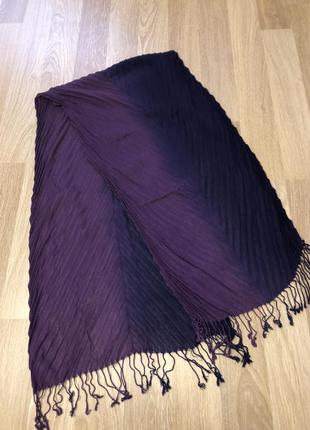Красивый тёплый шарф, шаль,накидка, фиолетовый, красивый3 фото