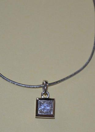 Кулон на цепочке energetix (германия) с неодимовыми магнитами и кристаллом swarovski