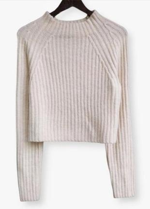 Укороченый свитер светр теплый кофта вязаная  monkl