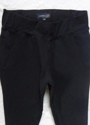 Стильные плотные черные леггинсы штаны скинни chicoree , 8-10 размер3 фото