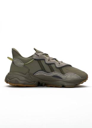 Мужские кроссовки adidas originals ozweego khaki #адидас5 фото