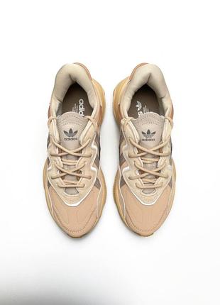 Мужские кроссовки adidas originals ozweego beige #адидас2 фото