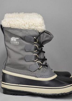Sorel winter carnival waterproof термо черевики чоботи снігоходи зимові непромокаючі оригін 37р/23.5